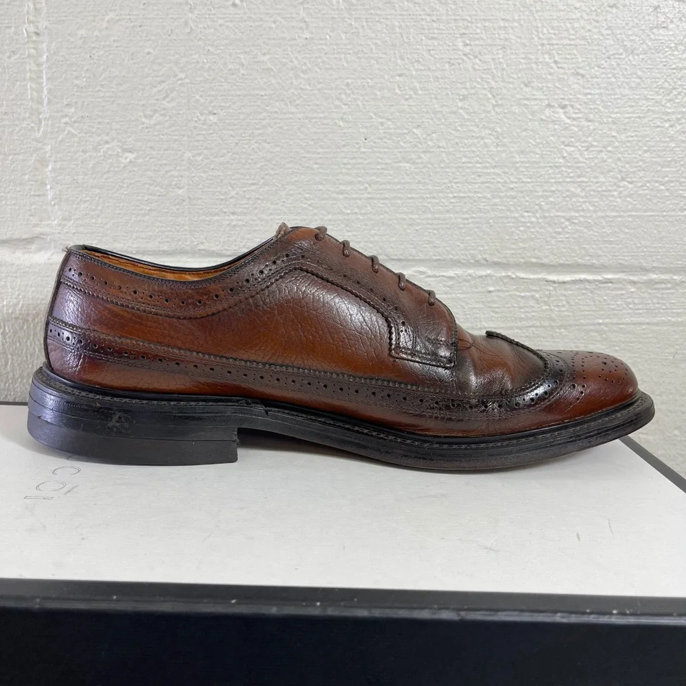 Florsheim Imperial 1849 Longwing Brown Leather Oxford Dress Shoes Men's 9.5 D